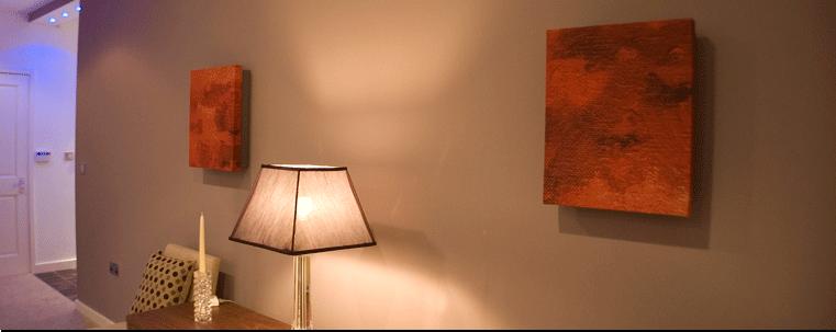 Image Audio on wall speakers with covers